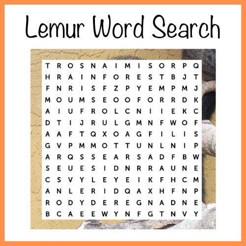 Lemur Word Search